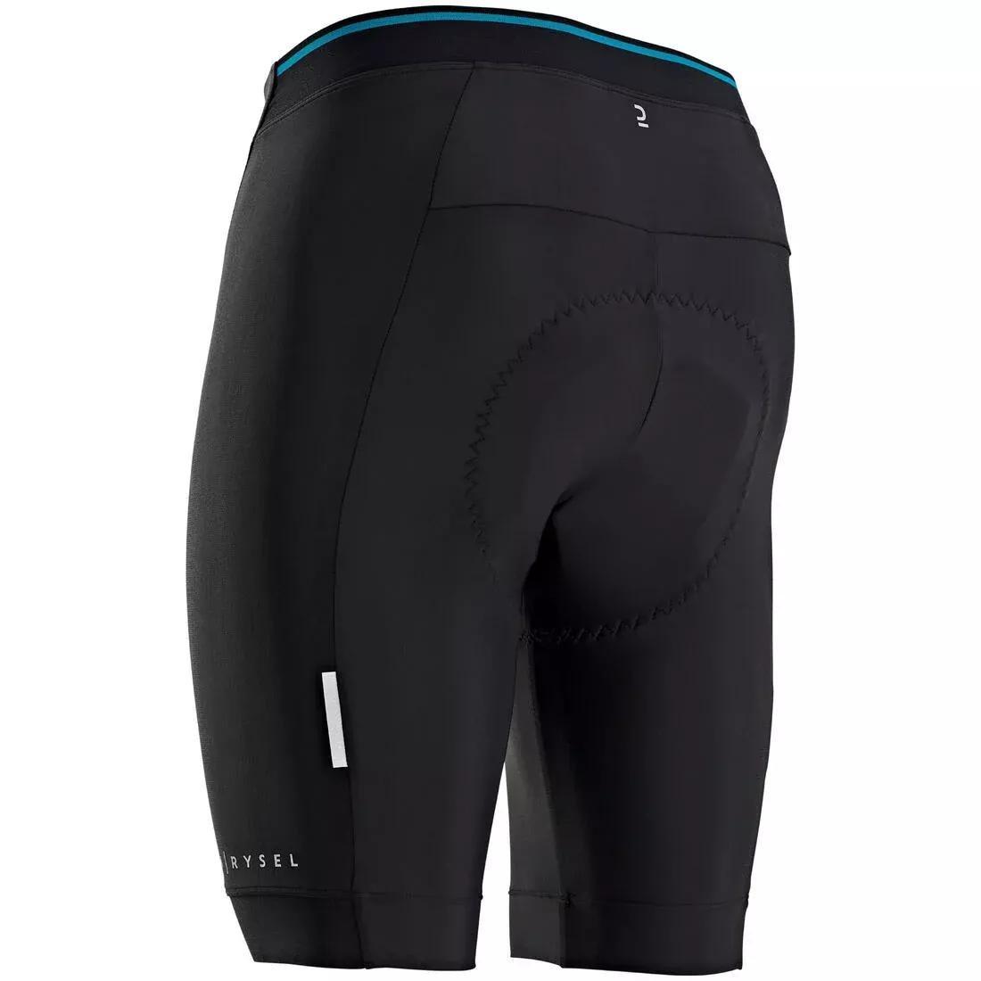 Men Bibless Cycling Shorts Rc100, Black, No Color, medium