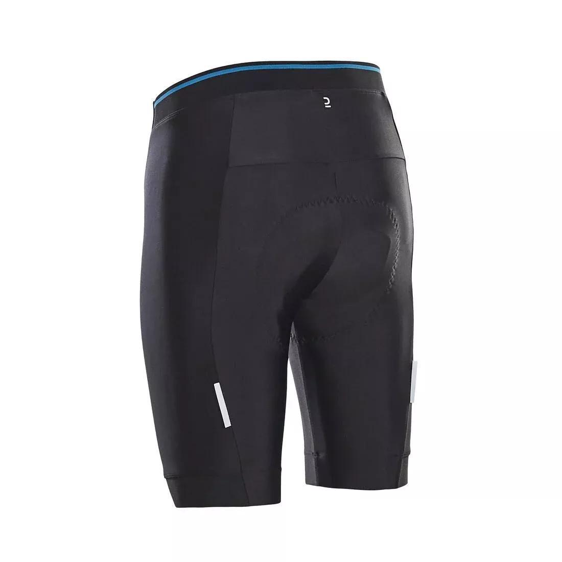 Men Bibless Cycling Shorts Rc100, Black, No Color, large image number 10