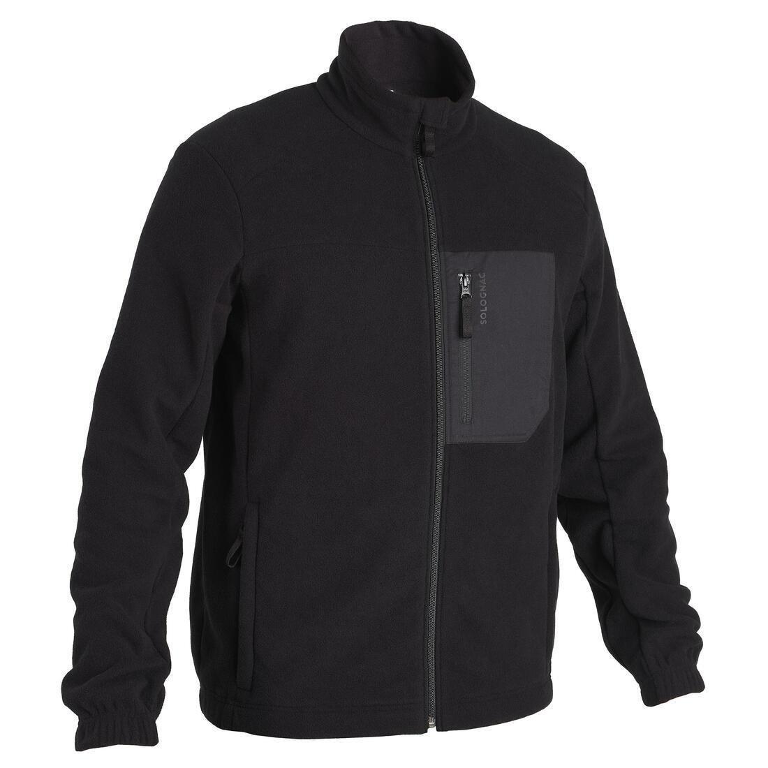 BLACK HUNTING FLEECE 500, 5401_000, medium