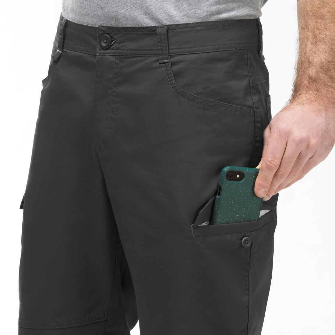 Men's Country Walking Bermuda Shorts - Nh500 Fresh, Carbon Grey, , large image number 4
