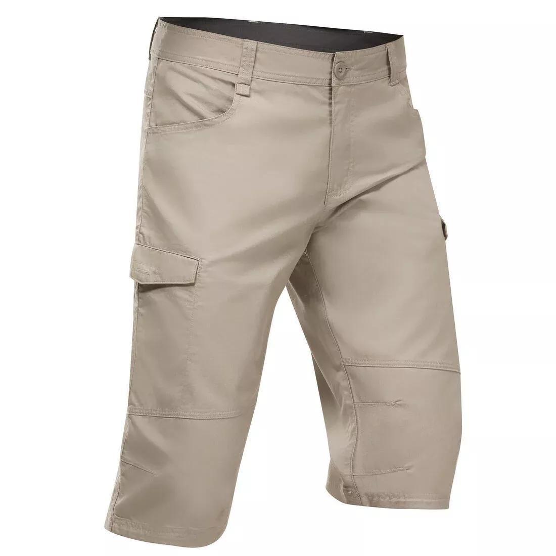 QUECHUA - Men's Country Walking Bermuda Shorts - Nh500 Fresh, Carbon Grey