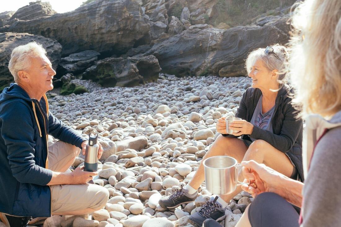 Men's  Country Walking Bermuda Shorts - Nh500 Fresh, Iced Coffee, No Color, medium