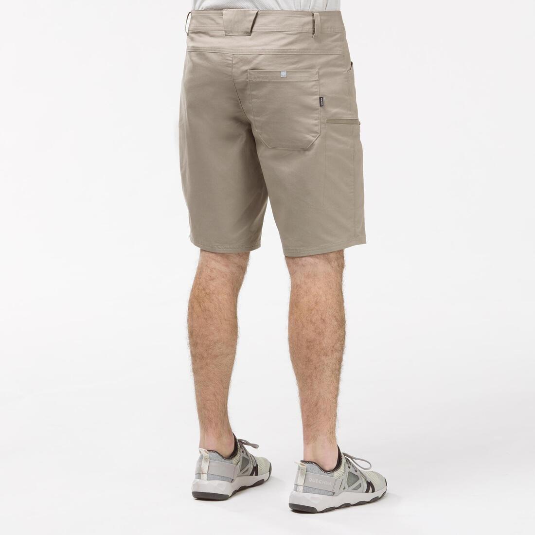 QUECHUA - Men's Country Walking Shorts - Nh500 Regular, Iced Coffee