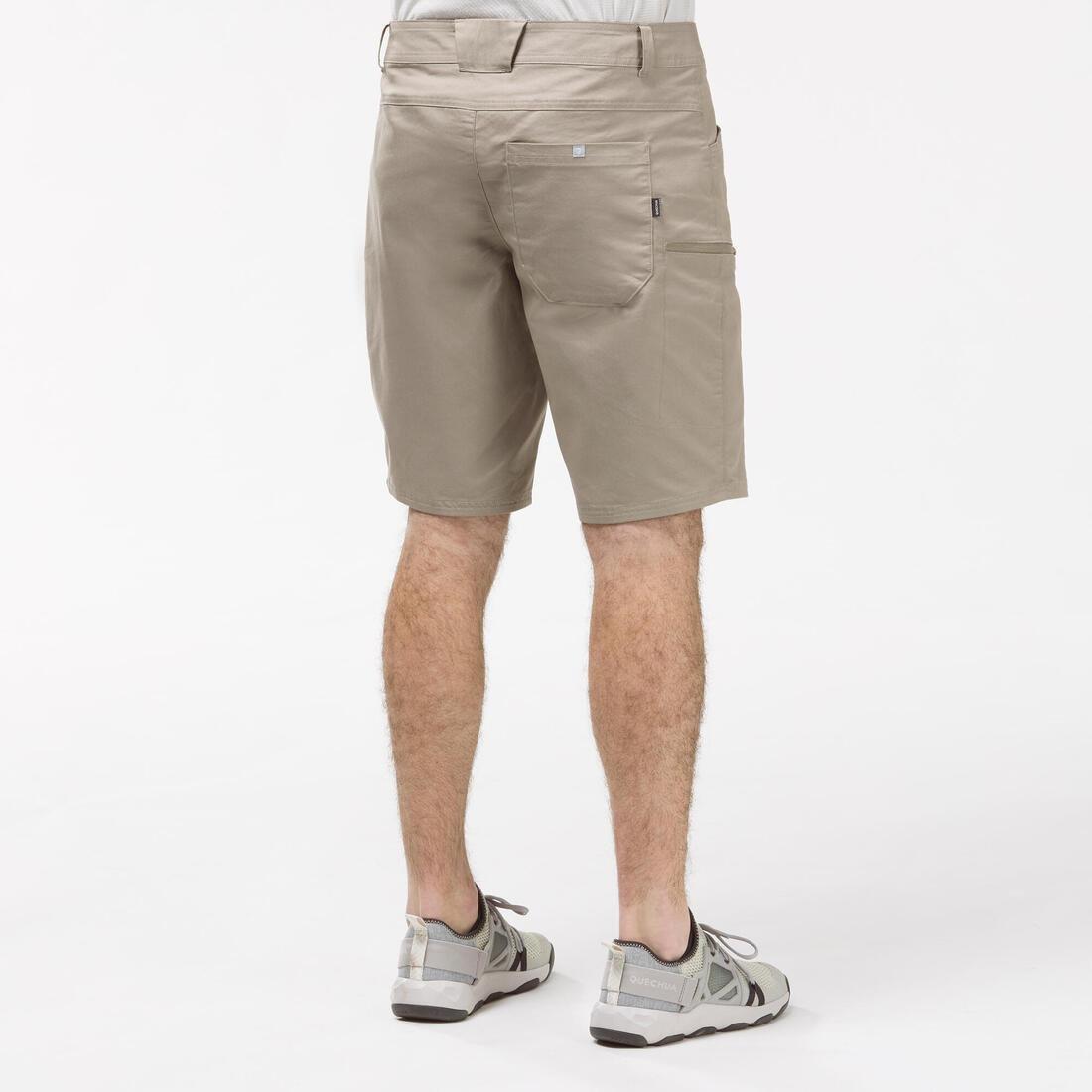 Men's Country Walking Shorts - Nh500 Regular, Iced Coffee, No Color, medium