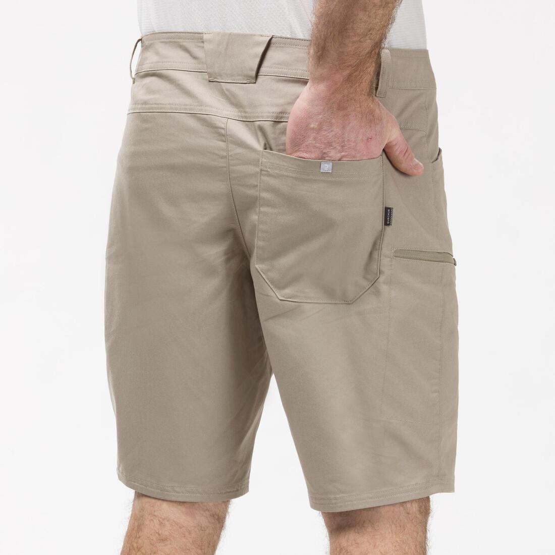 Men's Country Walking Shorts - Nh500 Regular, Iced Coffee, No Color, medium