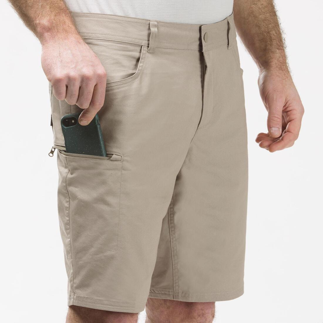 Men's Country Walking Shorts - Nh500 Regular, Iced Coffee, No Color, large image number 6