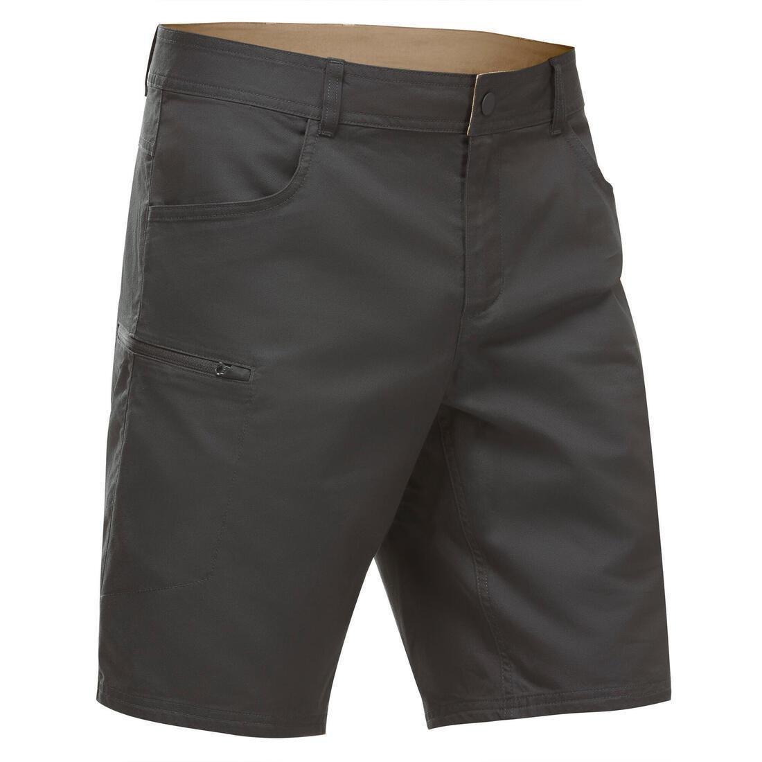 Men's Country Walking Shorts - Nh500 Regular, Carbon Grey, No Color, medium