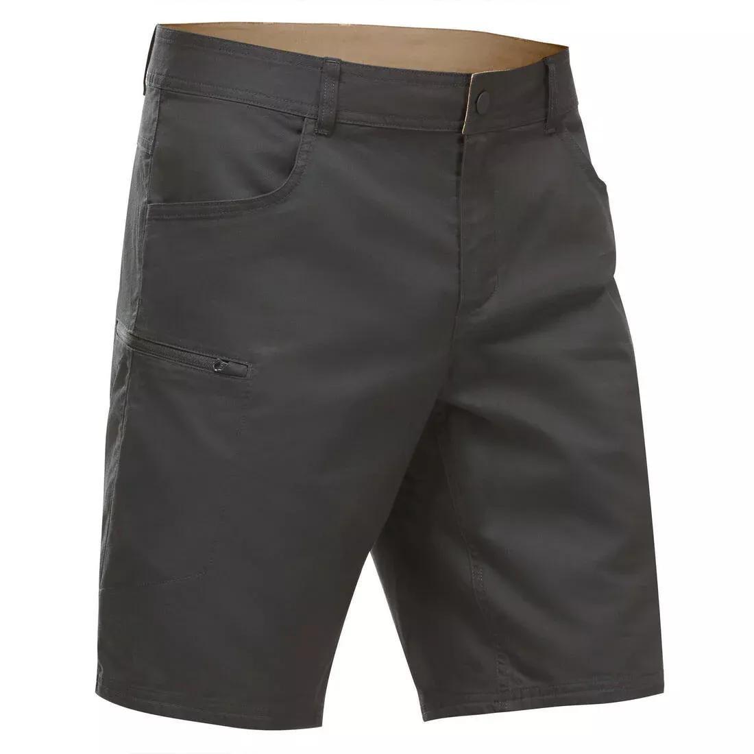 Men's Country Walking Shorts - Nh500 Regular, Carbon Grey, No Color, medium
