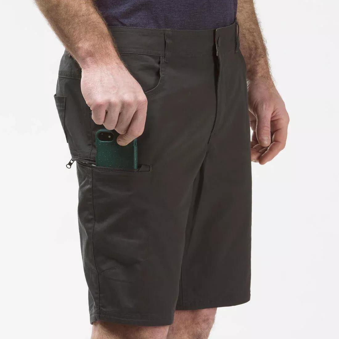 Men's Country Walking Shorts - Nh500 Regular, Carbon Grey, No Color, large image number 3