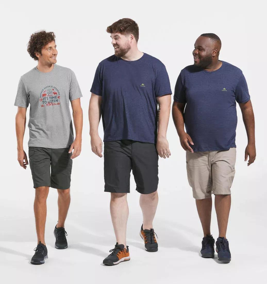 Men's Country Walking Shorts - Nh500 Regular, Carbon Grey, No Color, medium