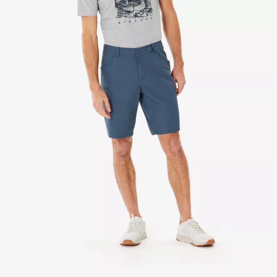 Men Hiking Shorts - NH500 Regular, Blue, No Color, medium
