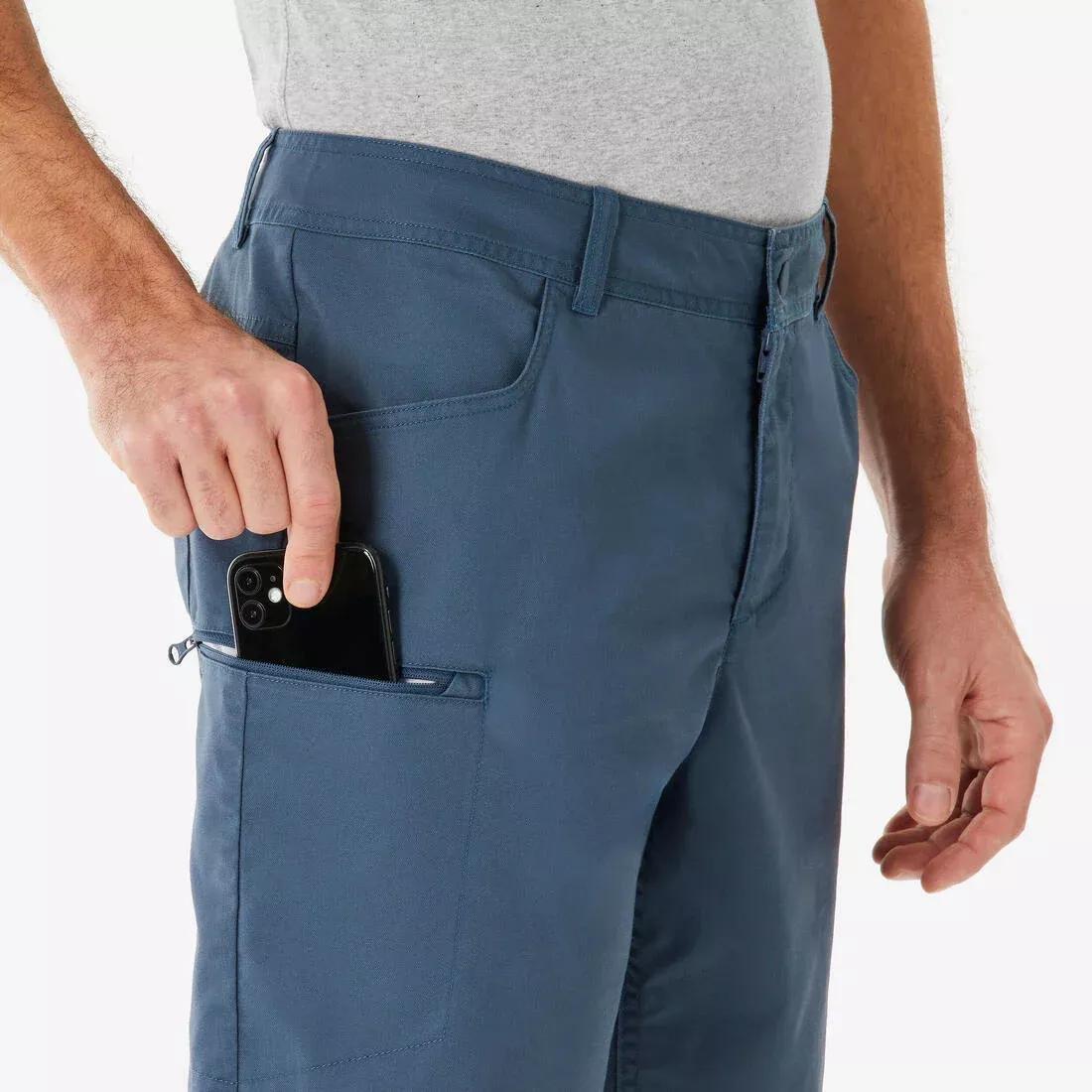 Men Hiking Shorts - NH500 Regular, Blue, No Color, large image number 4