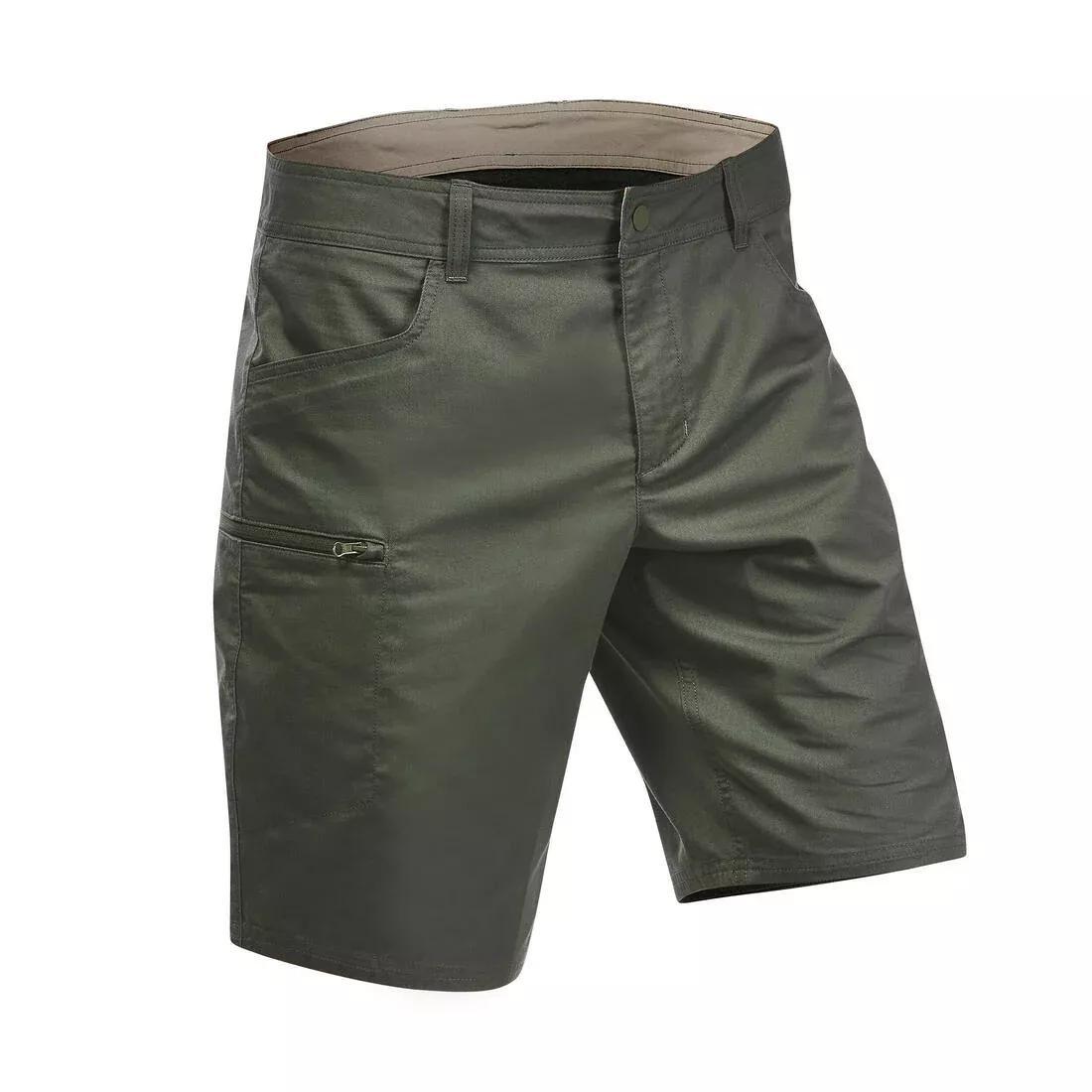 Men Hiking Shorts - NH500 Regular, Green, No Color, medium