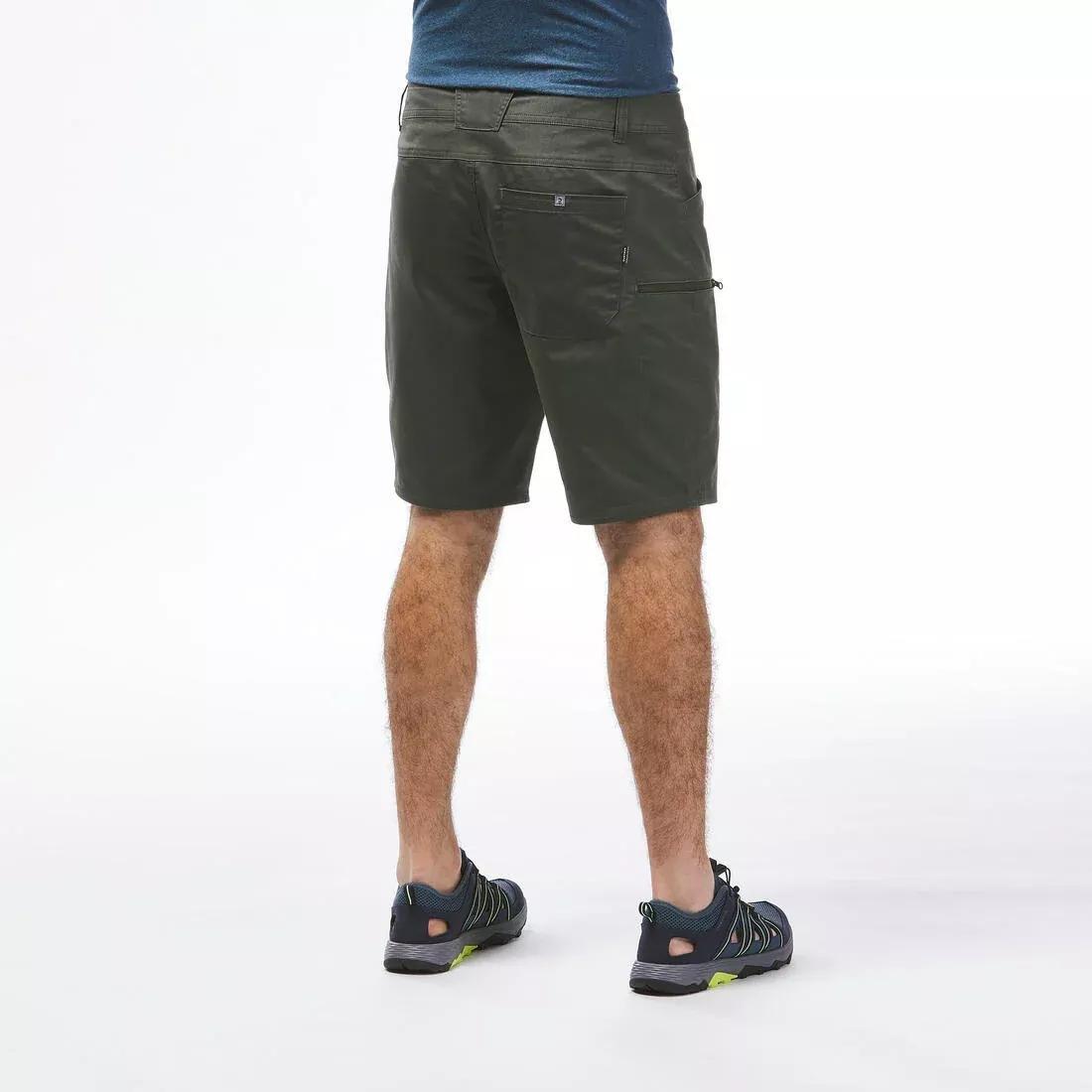 Men Hiking Shorts - NH500 Regular, Green, No Color, large image number 3