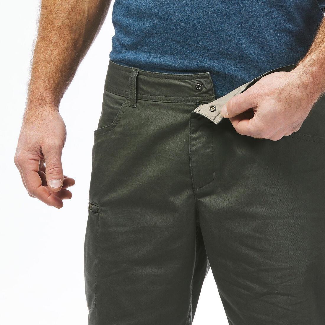 Men Hiking Shorts - NH500 Regular, Green, No Color, large image number 7