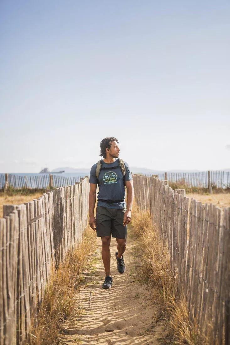 Men Hiking Shorts - NH500 Regular, Green, No Color, large image number 9