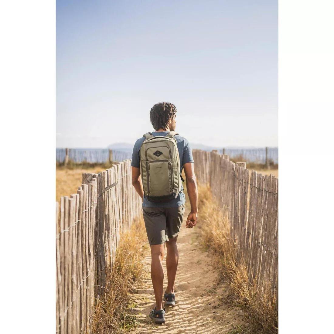 Men Hiking Shorts - NH500 Regular, Green, No Color, large image number 11