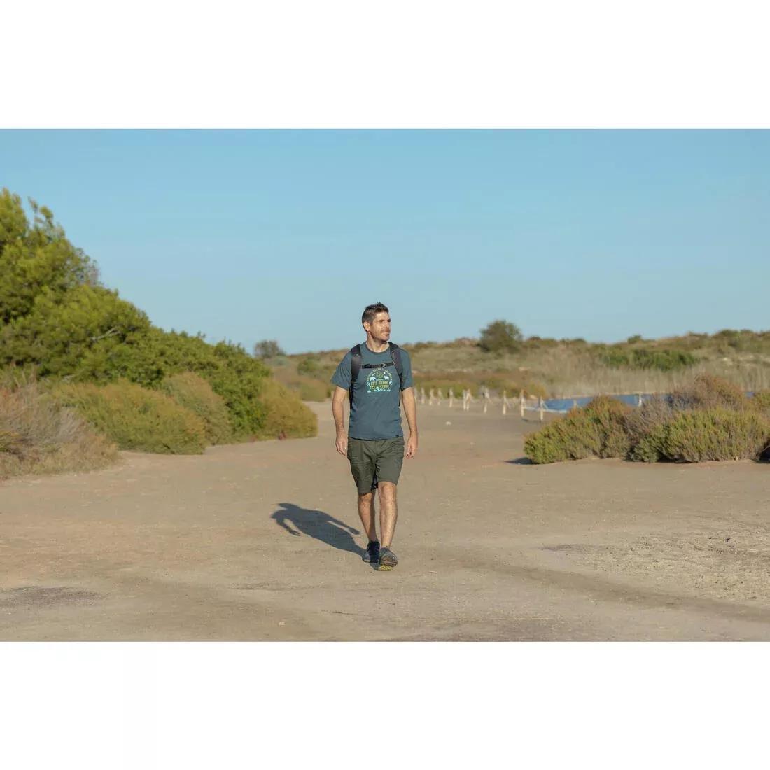 Men Hiking Shorts - NH500 Regular, Green, No Color, large image number 12