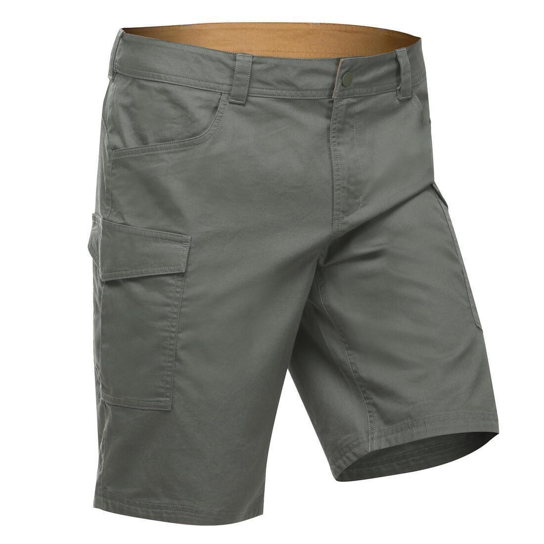 QUECHUA - Men's Country Walking Shorts - Nh500 Cargo, Carbon Grey