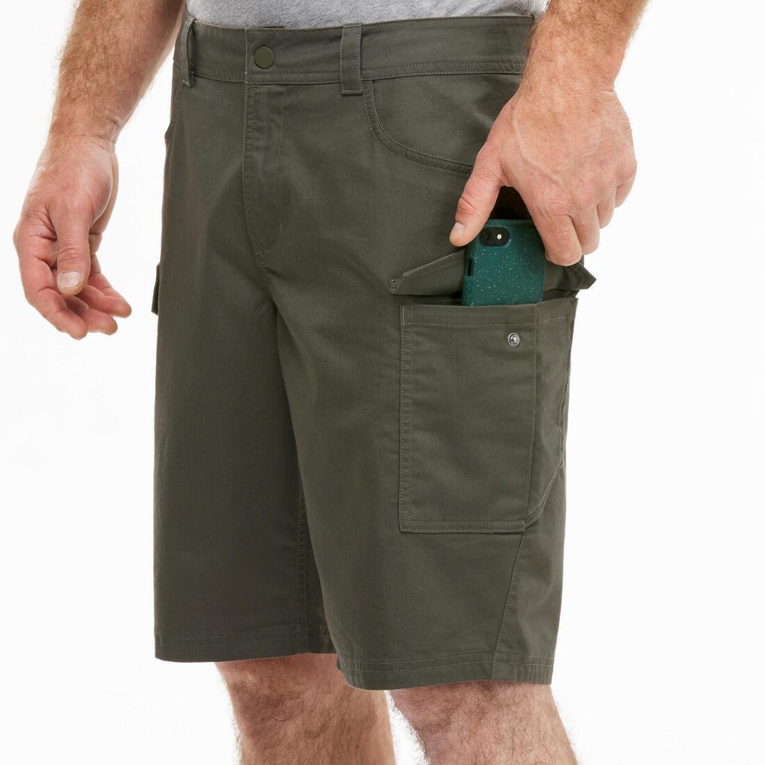 QUECHUA - Men Hiking Shorts - Nh550, Black