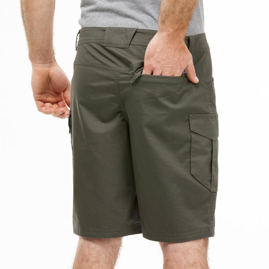 QUECHUA - Men Hiking Shorts - Nh550, Black