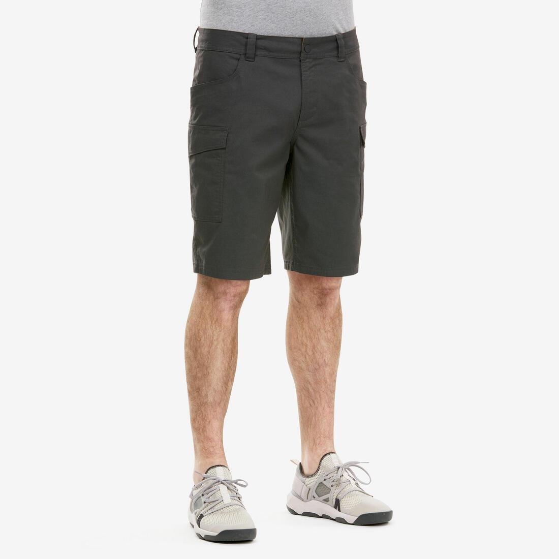 QUECHUA - Men Hiking Shorts - Nh550, Black