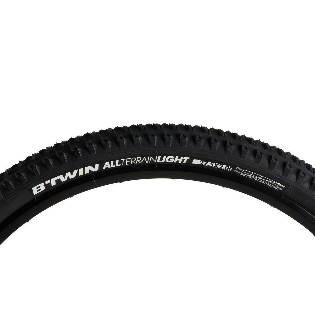 Tyre All Conditions Tube Type Mountain Bike, Black, No Color, large image number 2