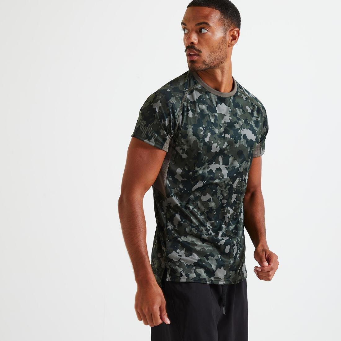 Technical Fitness T-Shirt, Khaki, , large image number 10