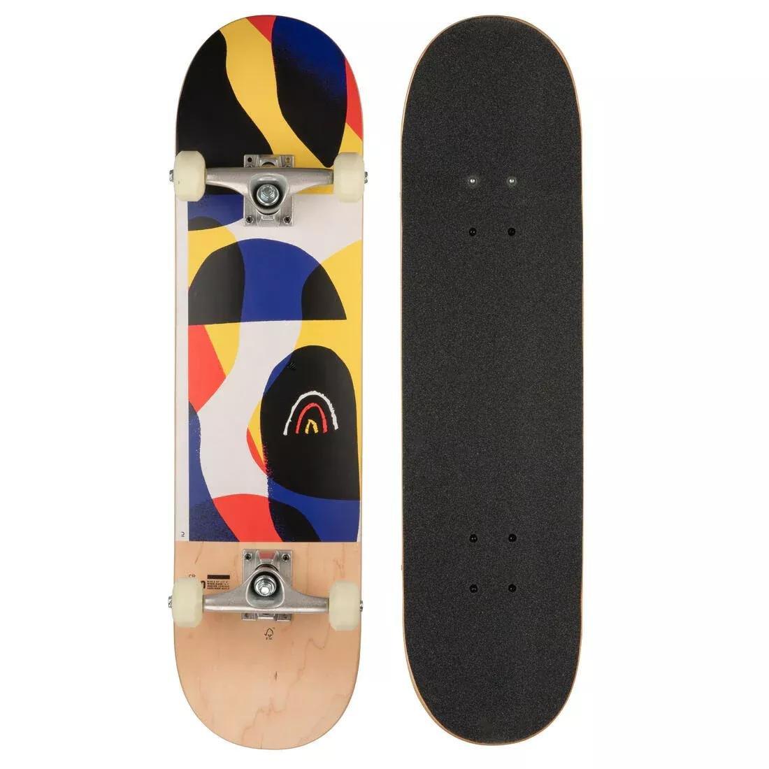 OXELO - 8In Fsc Maple Complete Skateboard Cp100, Multicolour