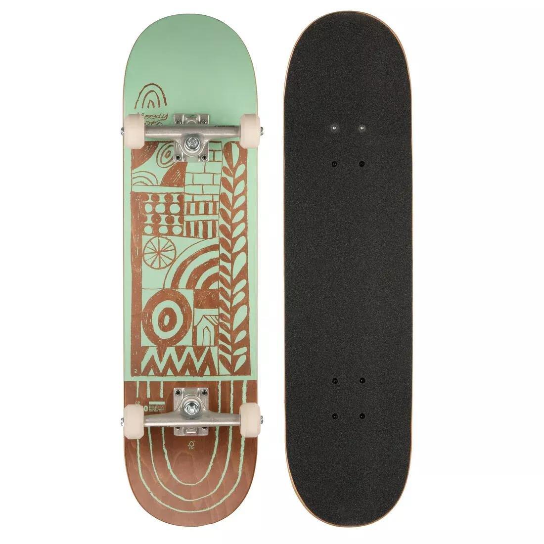 OXELO - Complete Skateboard Fury- 8.25-Cp500, Green