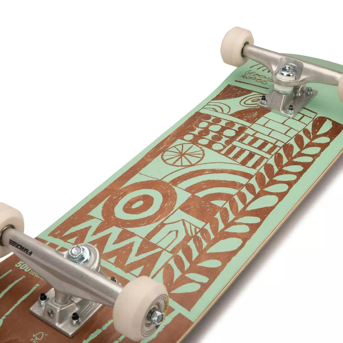 OXELO - Complete Skateboard Fury- 8.25-Cp500, Green