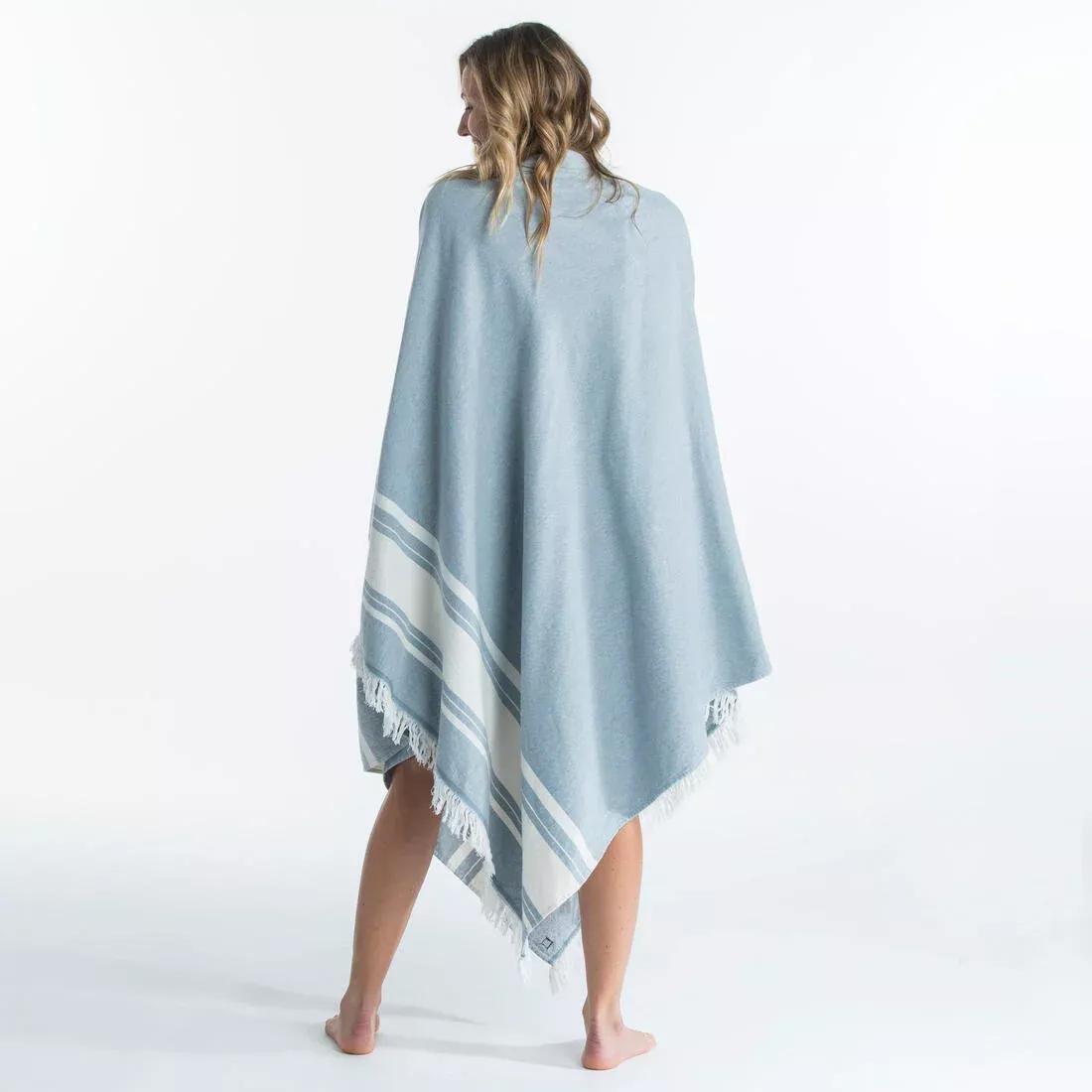 Beach Towel Poncho -190 X 190 Cm, Storm Blue, No Color, large image number 2