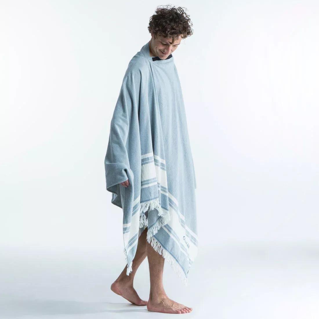 Beach Towel Poncho -190 X 190 Cm, Storm Blue, No Color, large image number 4