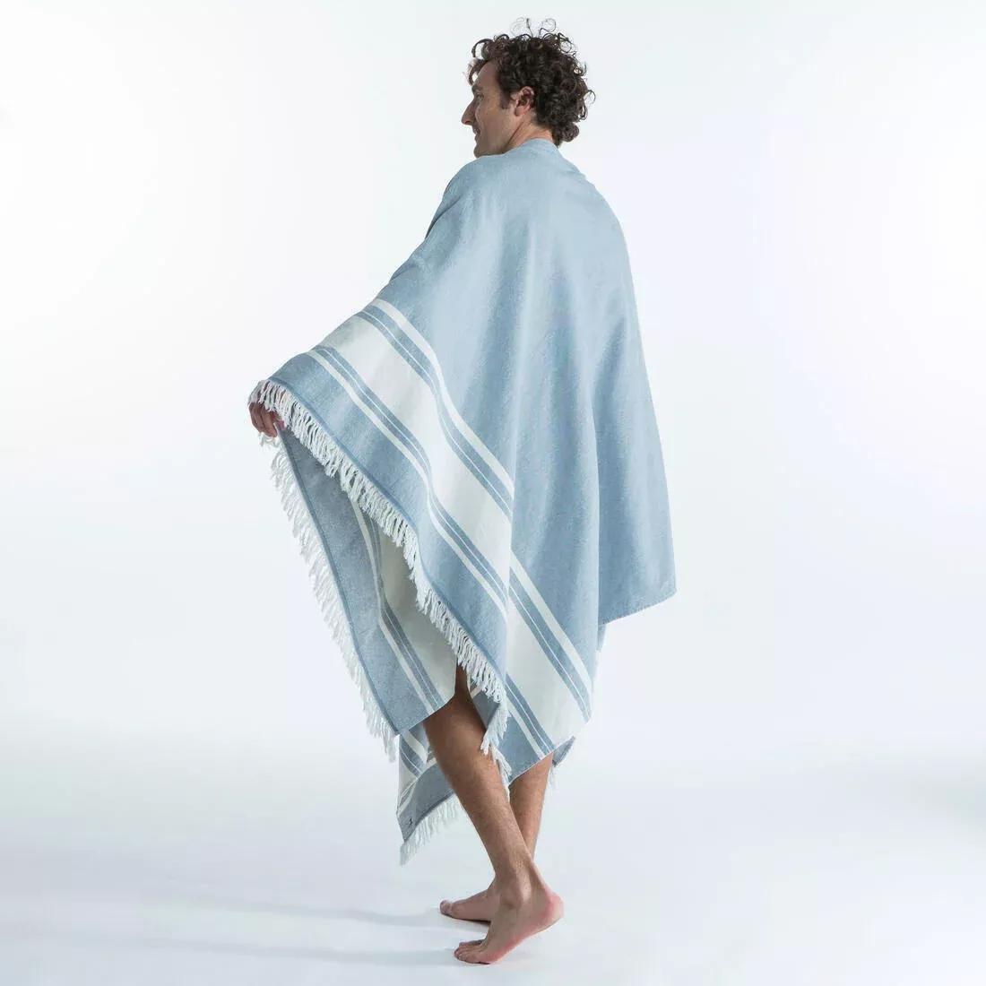 Beach Towel Poncho -190 X 190 Cm, Storm Blue, No Color, large image number 5