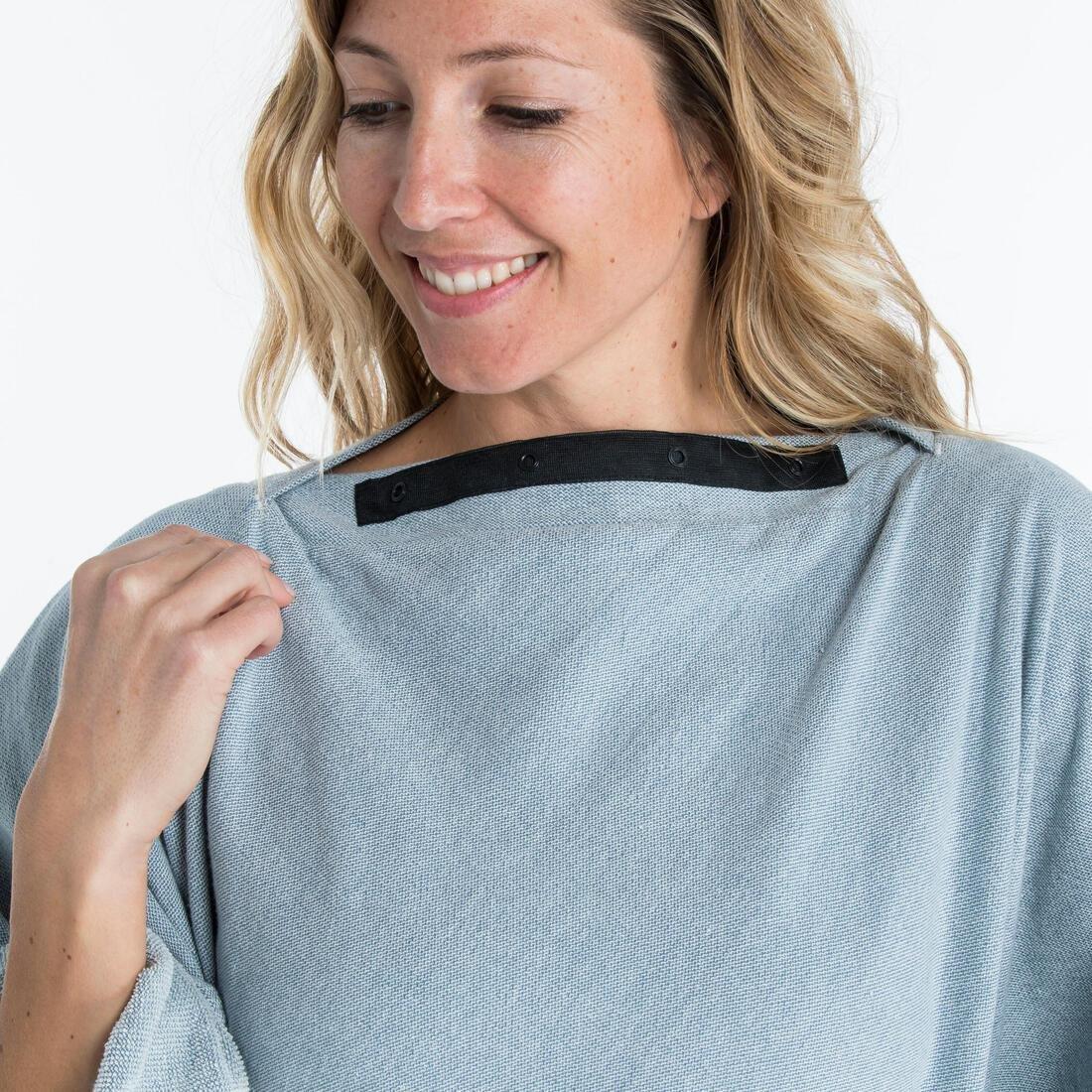 Beach Towel Poncho -190 X 190 Cm, Storm Blue, No Color, large image number 7