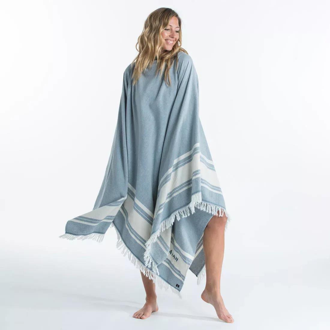 Beach Towel Poncho -190 X 190 Cm, Storm Blue, No Color, large image number 8