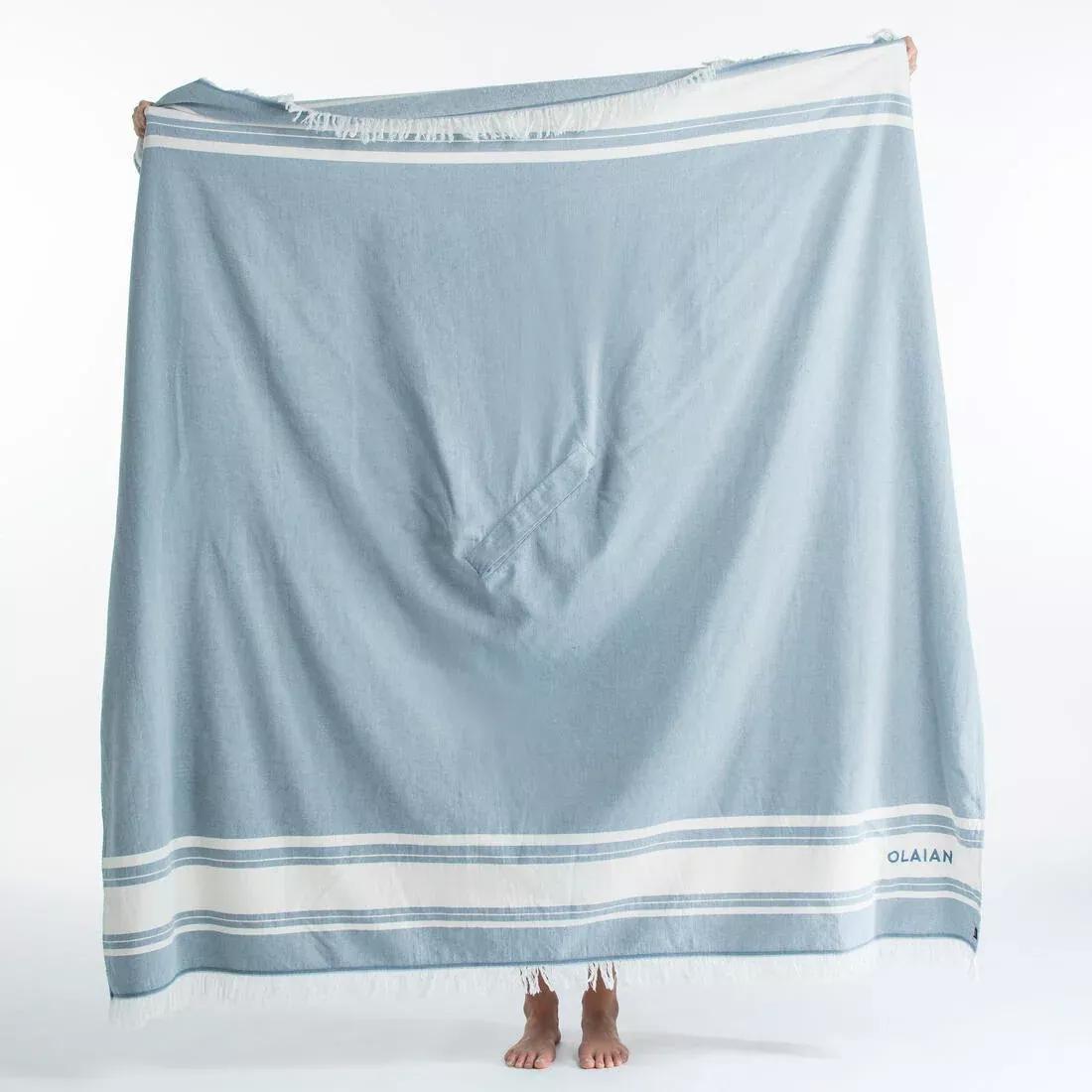 Beach Towel Poncho -190 X 190 Cm, Storm Blue, No Color, large image number 10