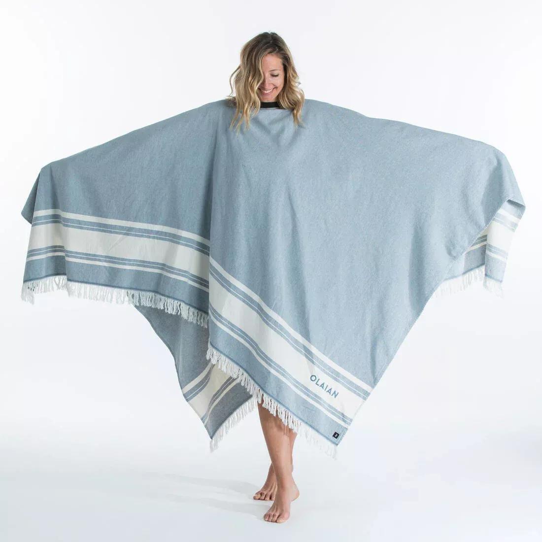 Beach Towel Poncho -190 X 190 Cm, Storm Blue, No Color, large image number 12