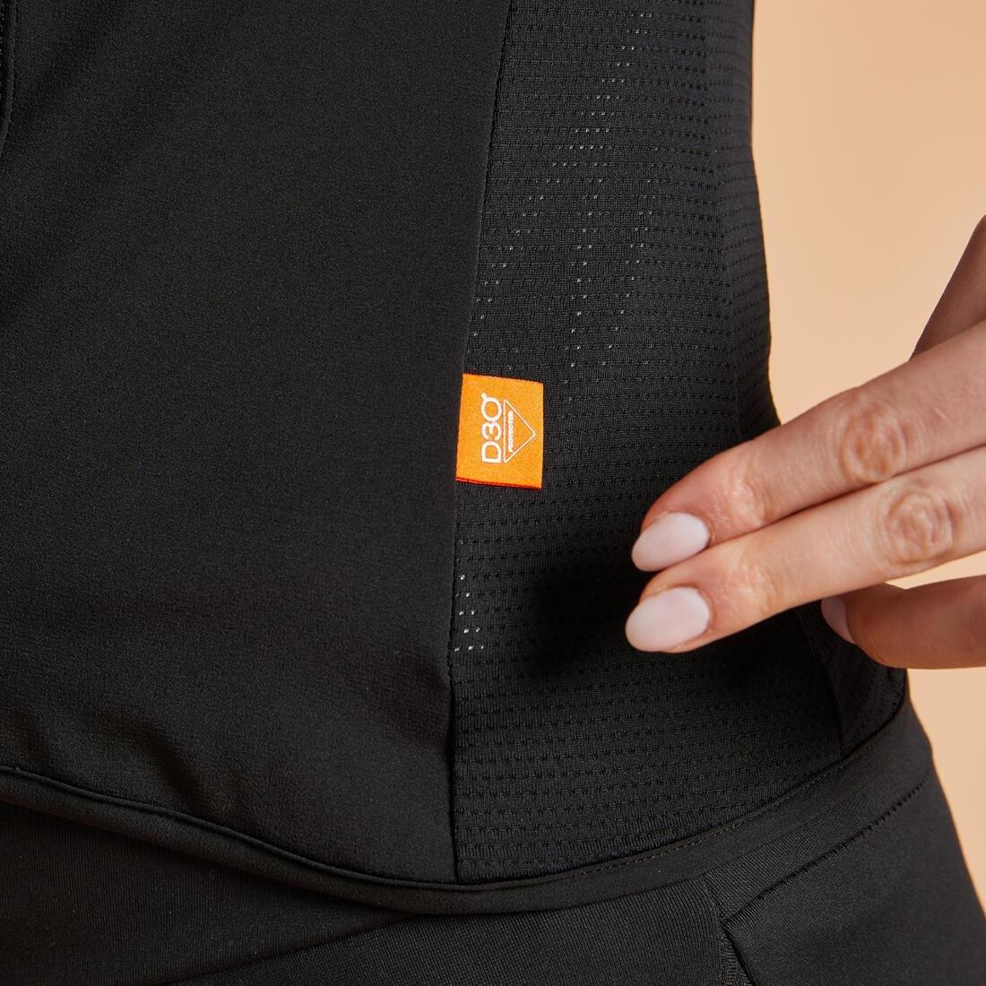 Unisex Horse Riding Flexible Back Protector - 500, Black, No Color, large image number 4