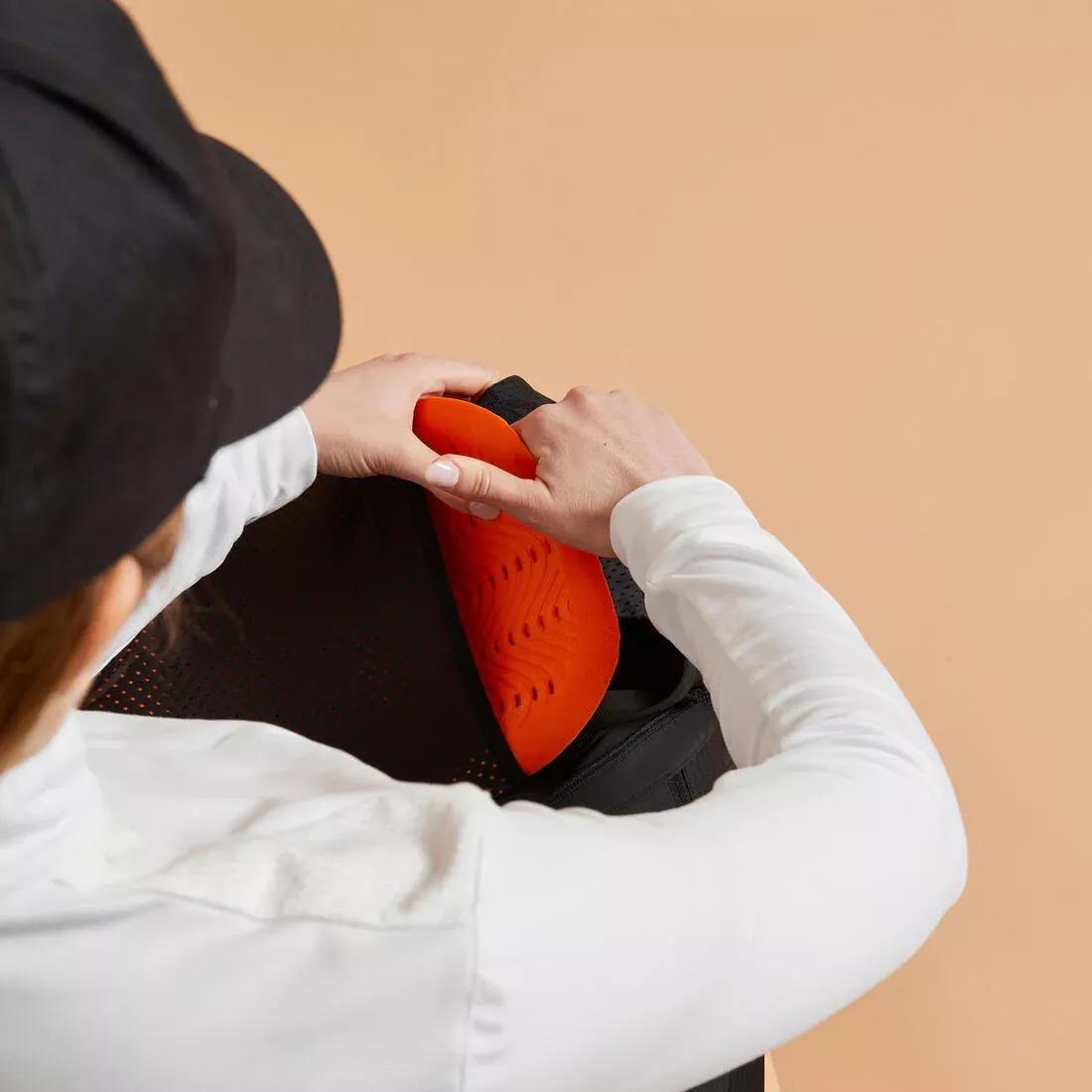 Unisex Horse Riding Flexible Back Protector - 500, Black, No Color, large image number 5