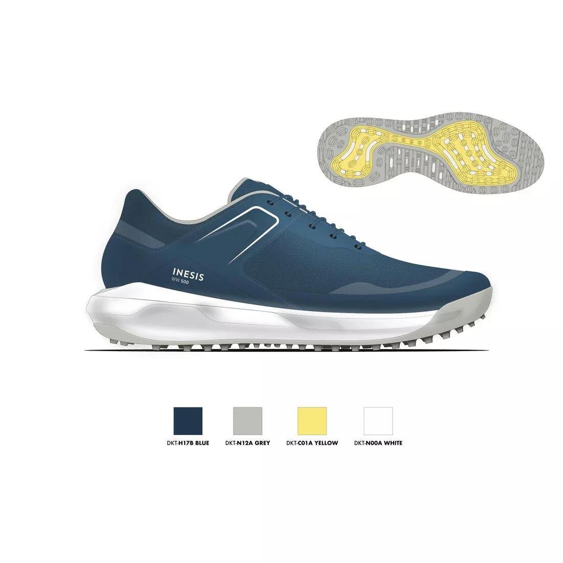 ABYSS BLUE Men's Golf Breathable Shoes - WW 500, No Color, large image number 6