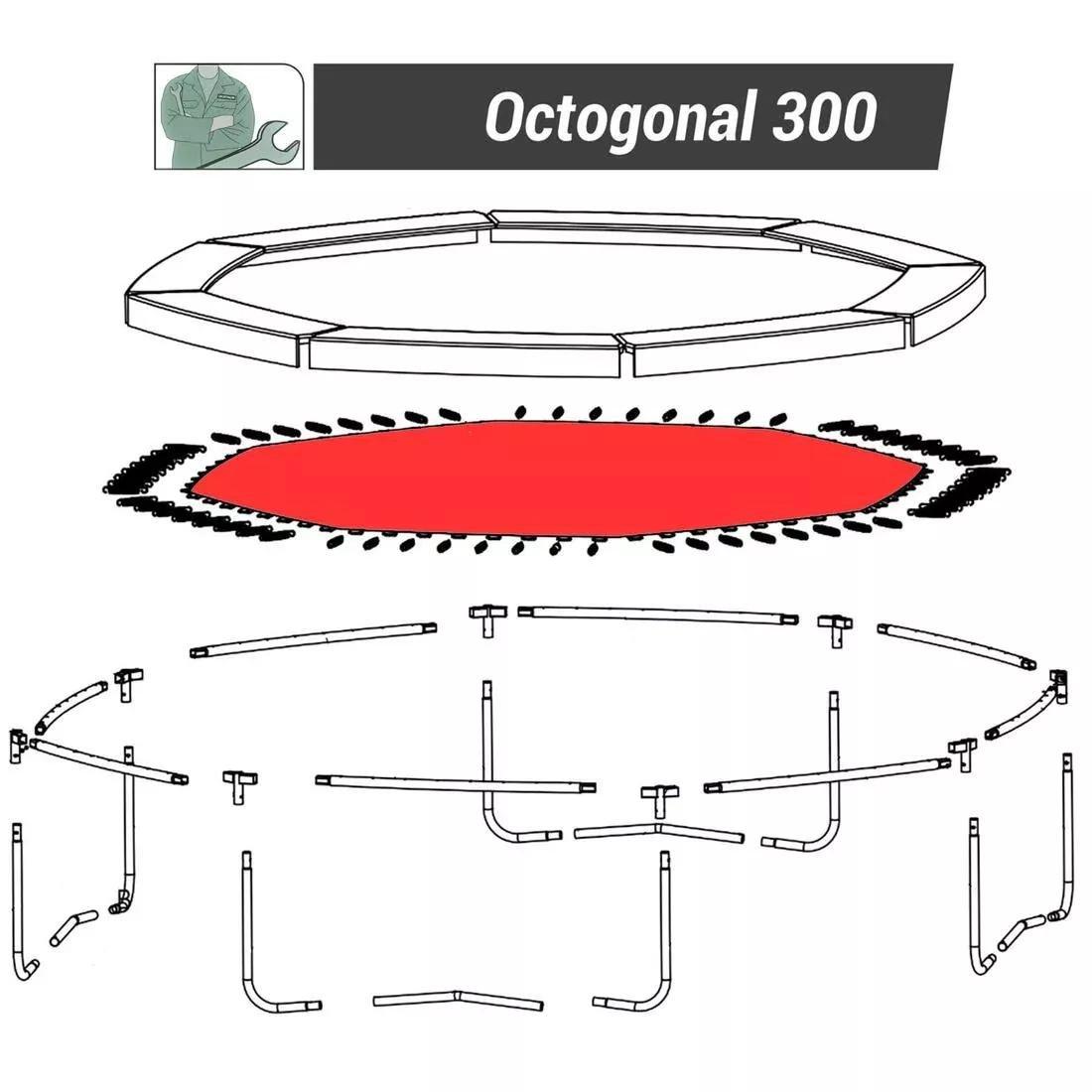 DOMYOS--OCTOGONAL 300 - JUMPIN G MAT, No Color, large image number 2
