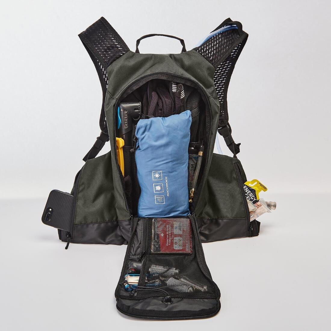 Mountain Bike Hydration Backpack Explore Water, Black, No Color, large image number 4