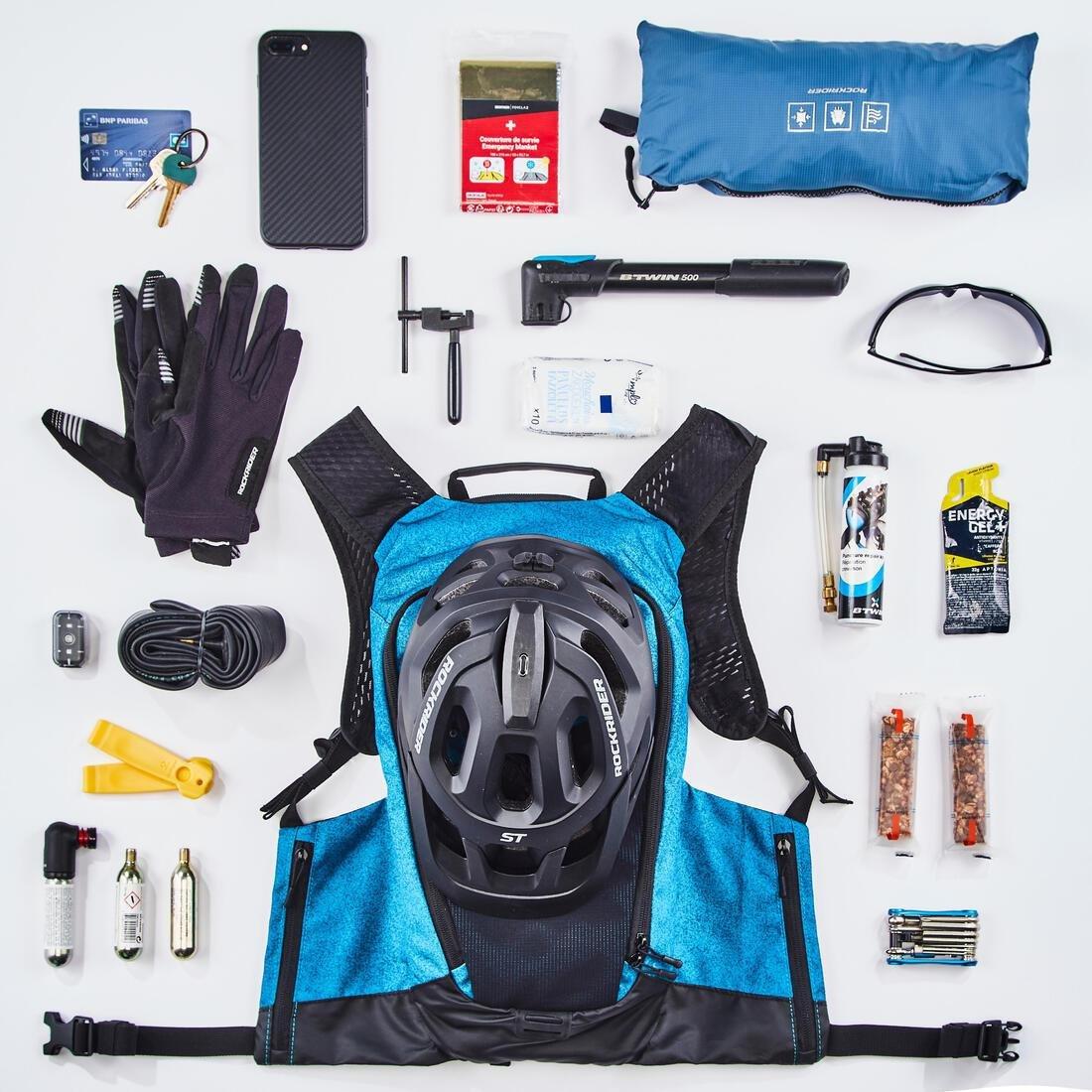 Mountain Bike Hydration Backpack Explore Water, Blue, No Color, large image number 10