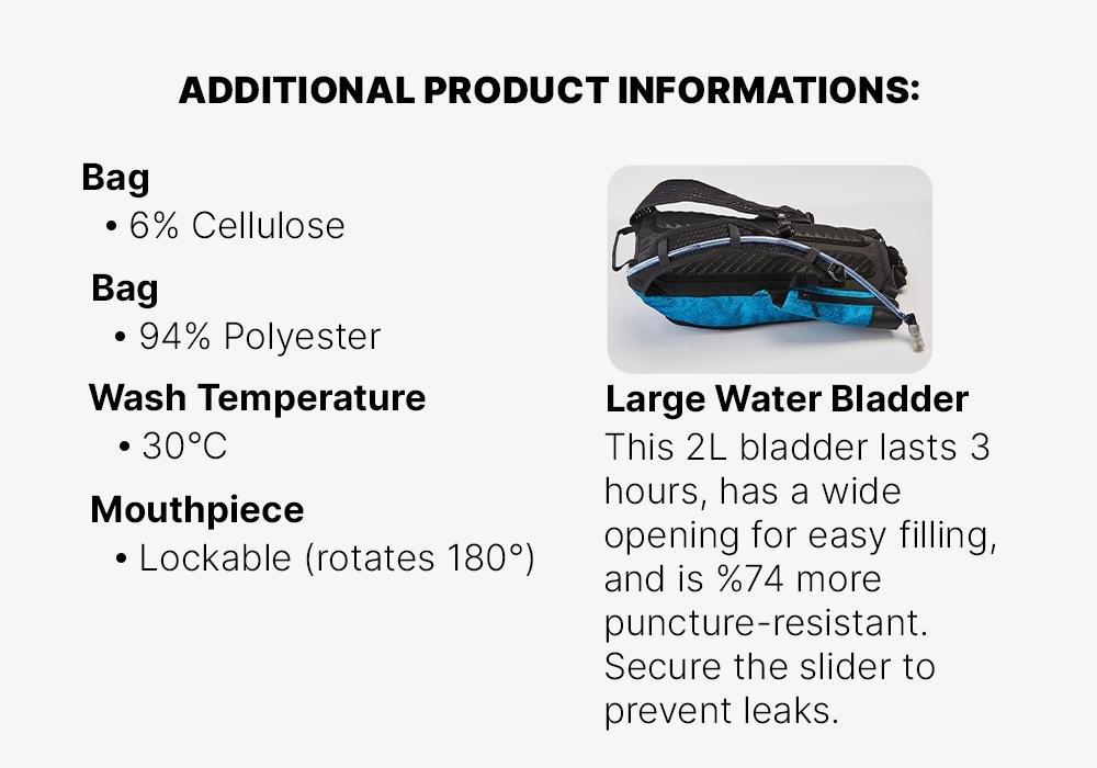Mountain Bike Hydration Backpack Explore Water, Blue, No Color, large image number 16
