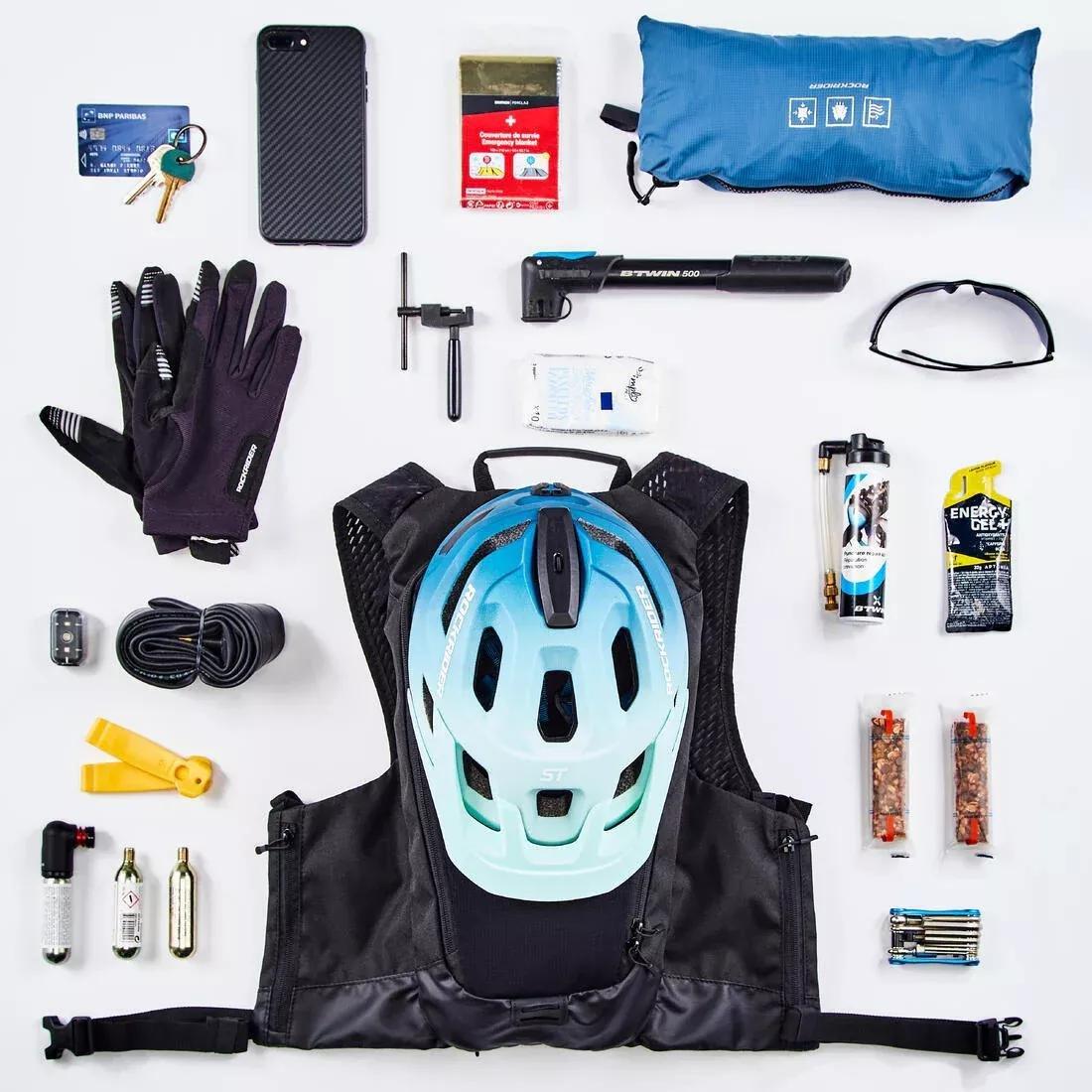 BURGUNDY PURPLE Mountain Bike Hydration Backpack Explore 7L/2L Water, No Color, large image number 10
