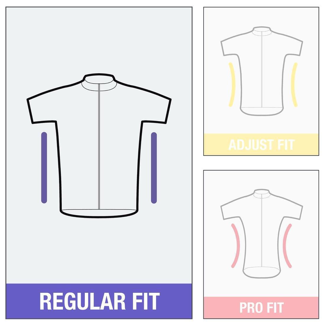 Men Short-Sleeved Road Cycling Summer Jersey Rc100, Black, , large image number 5