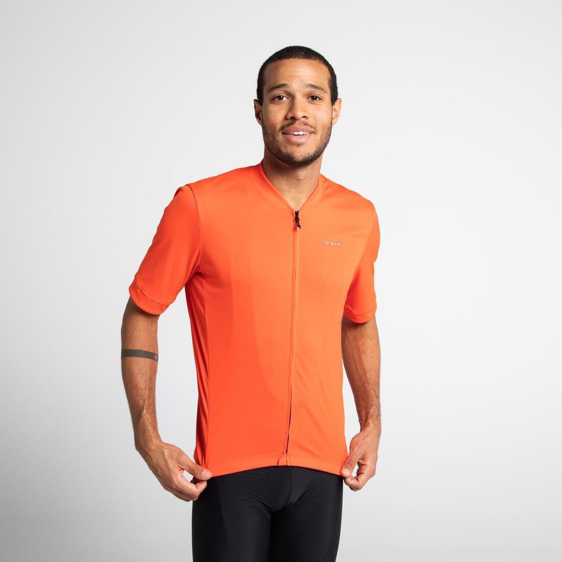 Men Short-Sleeved Road Cycling Summer Jersey Rc100, Black, , large image number 13
