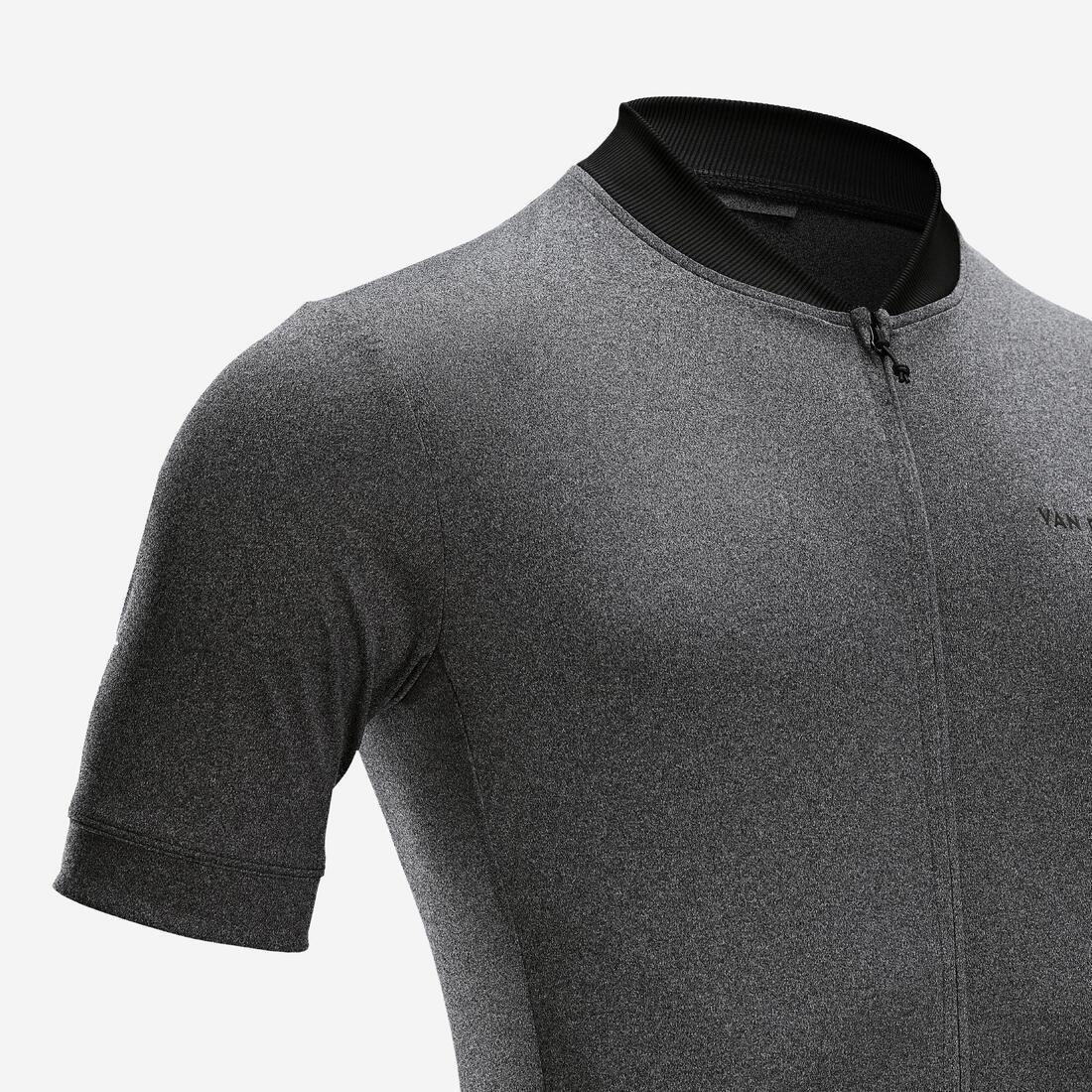 Men Short-Sleeved Road Cycling Summer Jersey Rc100, Turquoise, No Color, large image number 10