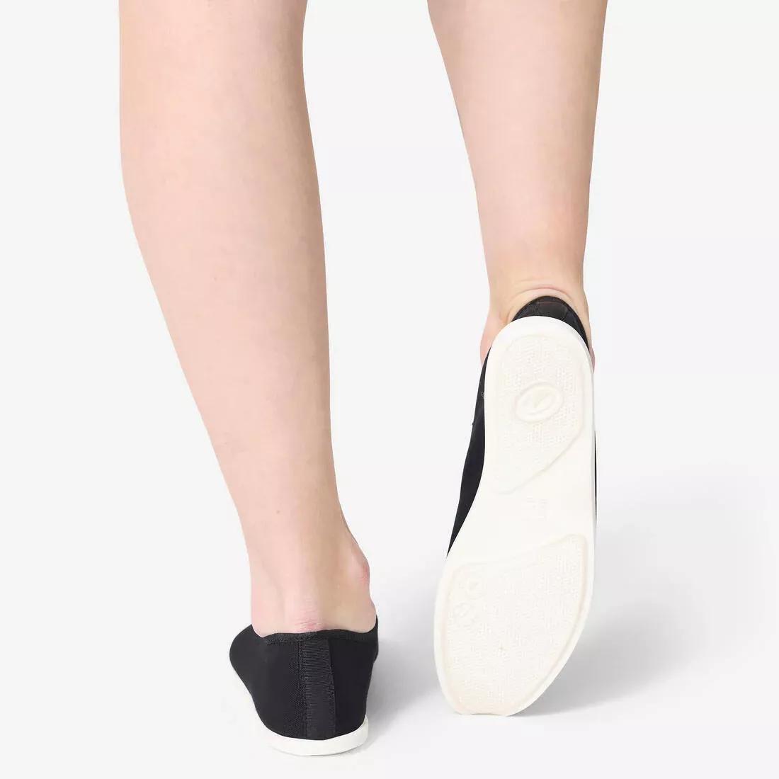 Adult Gymnastics Fabric Shoes, Black, 5401_000, large image number 5